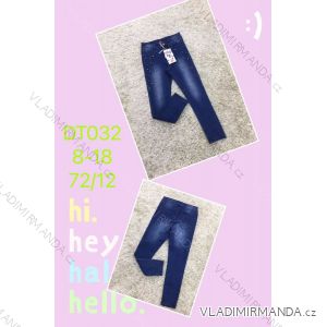 Jeans with bib children adolescent girls (4-12 years) SAD SAD20DT175