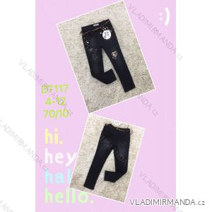 Jeans with bib children adolescent girls (4-12 years) SAD SAD20DT176