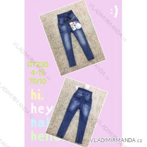 Jeans with bib children adolescent girls (4-12 years) SAD SAD20DT176