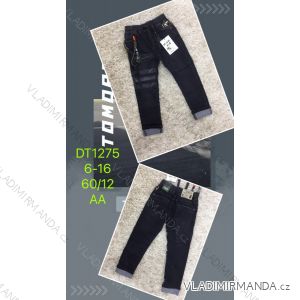 Jeans with bib children adolescent girls (4-12 years) SAD SAD20DT175