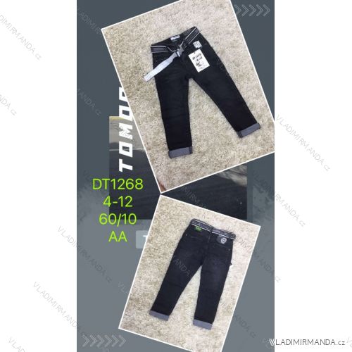 Jeans with bib children adolescent girls (4-12 years) SAD SAD20DT176