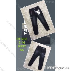 Jeans with bib children adolescent girls (4-12 years) SAD SAD20DT175