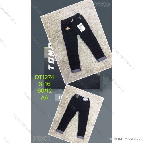 Jeans with bib children adolescent girls (4-12 years) SAD SAD20DT175