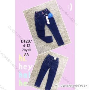 Jeans with bib children adolescent girls (4-12 years) SAD SAD20DT176