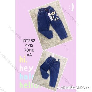 Jeans with bib children adolescent girls (4-12 years) SAD SAD20DT176