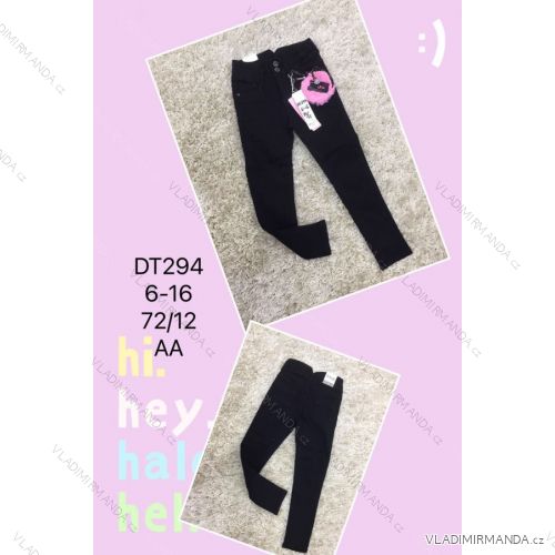 Jeans with bib children adolescent girls (4-12 years) SAD SAD20DT175