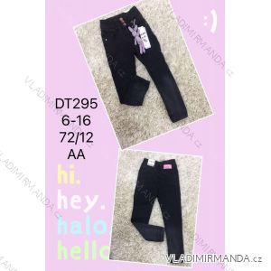 Jeans with bib children adolescent girls (4-12 years) SAD SAD20DT175