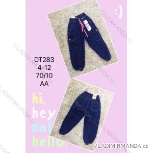 Jeans with bib children adolescent girls (4-12 years) SAD SAD20DT176