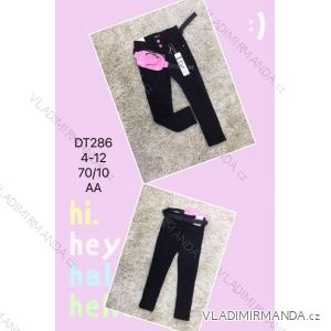 Jeans with bib children adolescent girls (4-12 years) SAD SAD20DT176