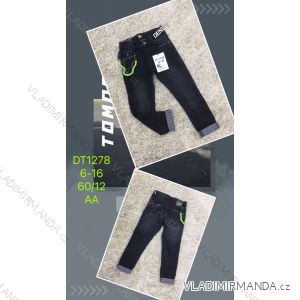 Jeans with bib children adolescent girls (4-12 years) SAD SAD20DT175