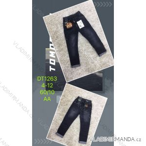 Jeans with bib children adolescent girls (4-12 years) SAD SAD20DT176