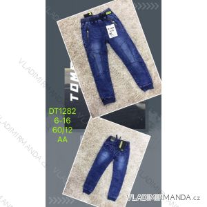 Jeans with bib children adolescent girls (4-12 years) SAD SAD20DT175