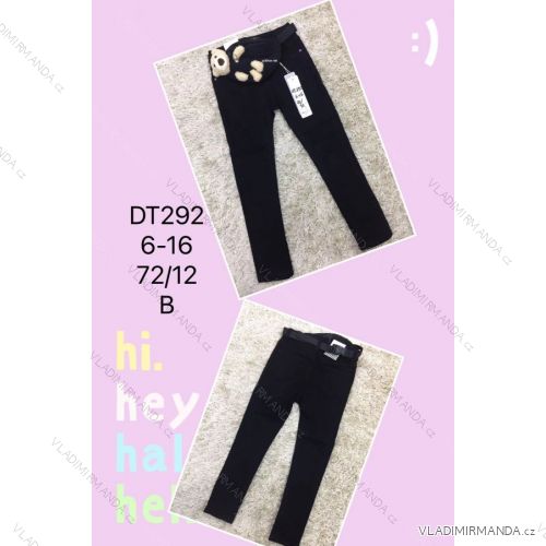 Jeans with bib children adolescent girls (4-12 years) SAD SAD20DT175