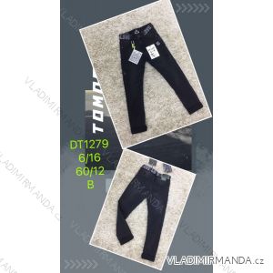 Jeans with bib children adolescent girls (4-12 years) SAD SAD20DT175