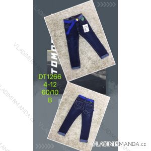 Jeans with bib children adolescent girls (4-12 years) SAD SAD20DT176