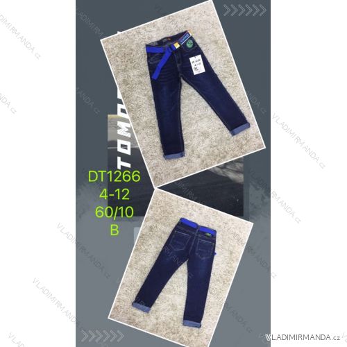 Jeans with bib children adolescent girls (4-12 years) SAD SAD20DT176