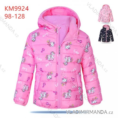 Autumn children's hooded jacket for girls (98-128) KUGO KM9924