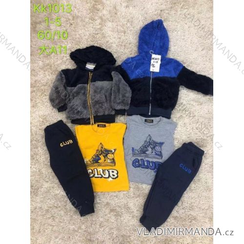 Set boys' vest, t-shirt and tracksuit (1-5 years) SAD SAD19KK1052