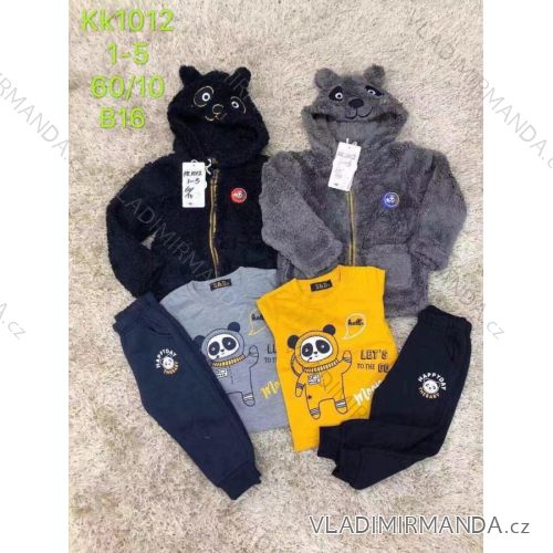 Set boys' vest, t-shirt and tracksuit (1-5 years) SAD SAD19KK1052