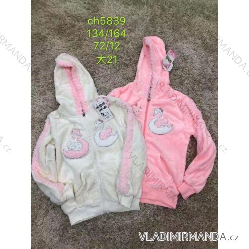 Sweatshirt warm velvet children adolescent girls (116-146) SAD SAD19CH5843