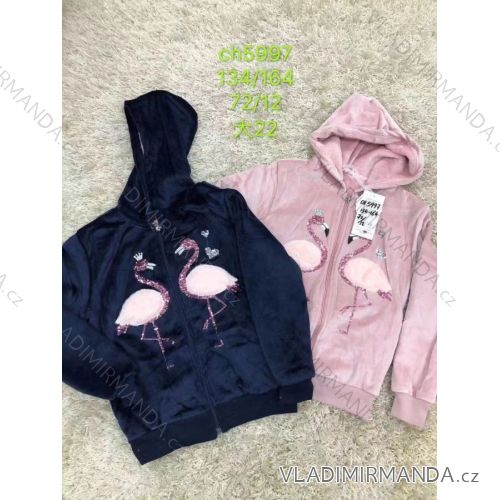 Sweatshirt warm velvet adolescent girls (134-164) SAD SAD19CH5994