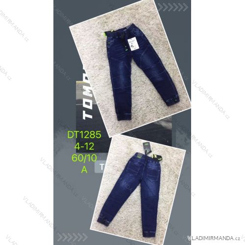 Jeans with bib children adolescent girls (4-12 years) SAD SAD20DT176