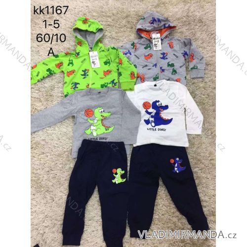 Set boys' vest, t-shirt and tracksuit (1-5 years) SAD SAD19KK1052