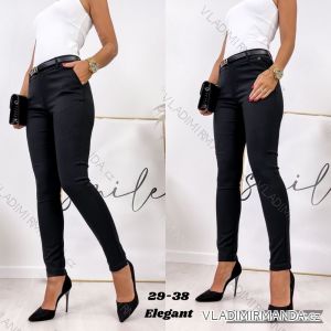 Women's leatherette long pants (29-38) JEANS JAW216809