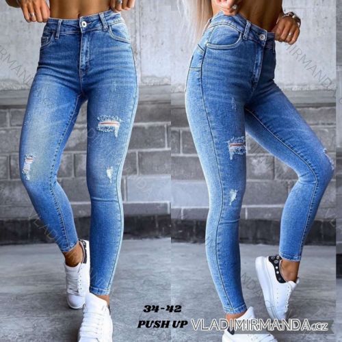 Rifle jeans dlouhé dámské (34-42) JEANS JAW216814