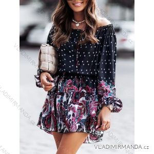 Summer Shirt Dress Long Sleeve Oversize Women's (S / M ONE SIZE) ITALIAN FASHION IMWM216078