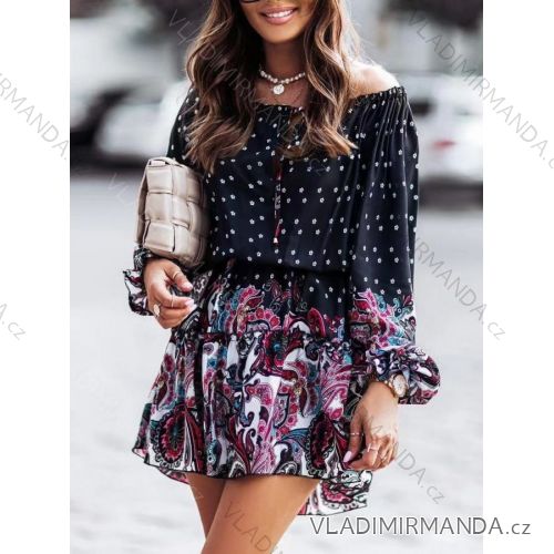 Summer Shirt Dress Long Sleeve Oversize Women's (S / M ONE SIZE) ITALIAN FASHION IMWM216078