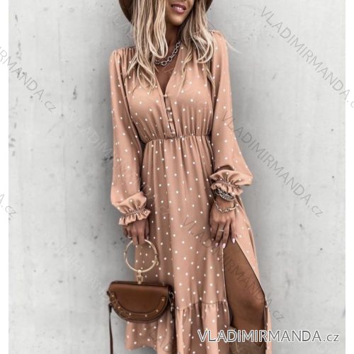 Summer Shirt Dress Long Sleeve Oversize Women's (S / M ONE SIZE) ITALIAN FASHION IMWM216078