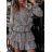 Women's Long Summer Long Sleeve Dress (S / M ONE SIZE) ITALIAN FASHION IMWG216100