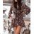 Women's Long Summer Long Sleeve Dress (S / M ONE SIZE) ITALIAN FASHION IMWG216100