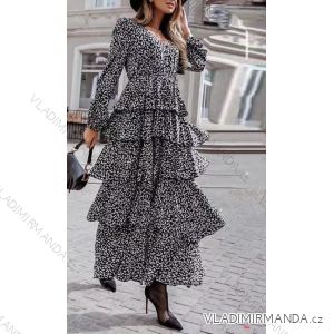 Women's Long Summer Long Sleeve Dress (S / M ONE SIZE) ITALIAN FASHION IMWG216100