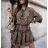 Women's Long Summer Long Sleeve Dress (S / M ONE SIZE) ITALIAN FASHION IMWG216100