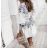 Women's Long Summer Long Sleeve Dress (S / M ONE SIZE) ITALIAN FASHION IMWG216100