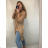 Dress with 3/4-sleeve ladies pocket (uni sl) ITALIAN Fashion IM3181746
