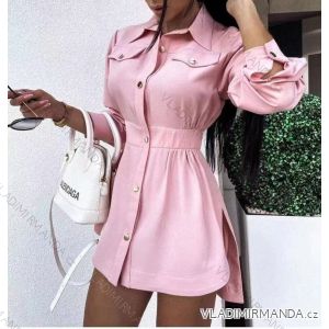 Women's Elegant Long Sleeve Shirt Dress (S / M ONE SIZE) ITALIAN FASHION IMWE216843