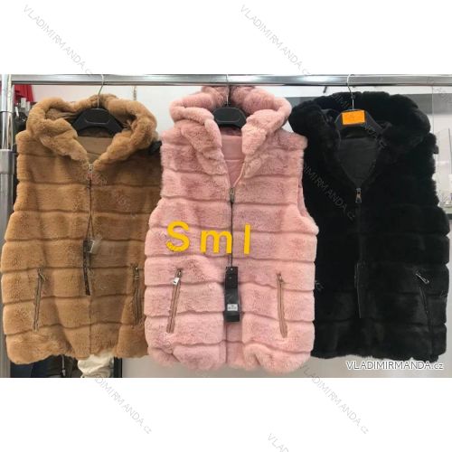 Women's fur vest (SML) ITALIAN FASHION IMWE216847