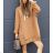 Women's Hooded Long Sleeve Dress (M / L ONE SIZE) ITALIAN FASHION IMWG216854