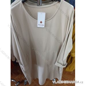 Šaty dlouhý rukáv dámské (M/L ONE SIZE) ITALSKÁ MÓDA IMP21152