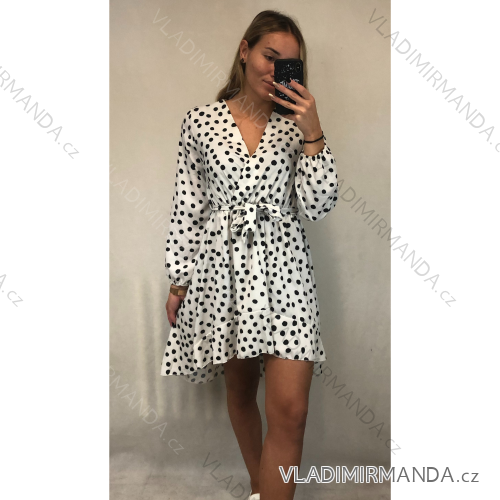 Women's Long Summer Long Sleeve Dress (S / M ONE SIZE) ITALIAN FASHION IMWG216100