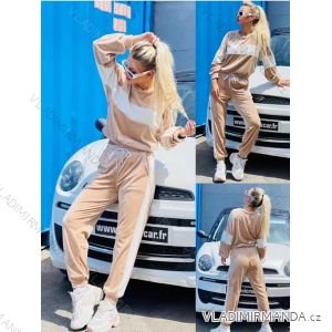 Women's long sleeve sweatshirt and tracksuit set (S / M ONE SIZE) ITALIAN FASHION IMM211324