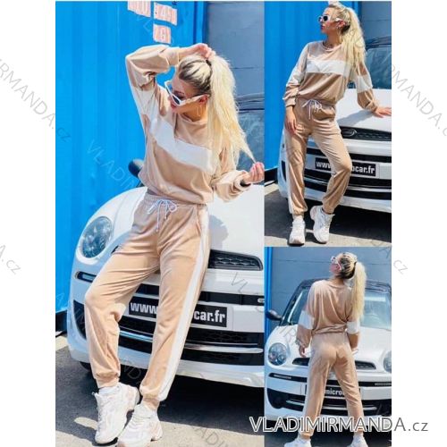 Women's long sleeve sweatshirt and tracksuit set (S / M ONE SIZE) ITALIAN FASHION IMM211324