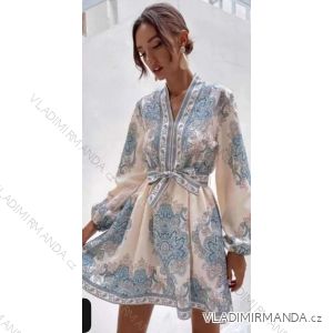 Elegant Long Sleeve Dress Women (S / M.ONE SIZE) ITALIAN FASHION IMM211302