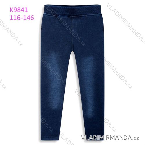 Jeans leggings insulated fur youth girl (116-146) KUGO K9841