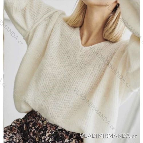 Women's Long Sleeve Sweater (S / M / L one size) ITALIAN FASHION IMWA214327