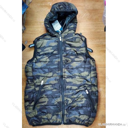 Zippered vest vest boys boy camouflage (134-164) TUZZY TURKISH FASHION TM221060