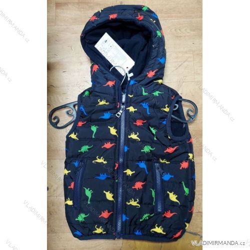 Zippered children's hooded vest for boys (1-5 years) TUZZY TURKISH FASHION TM221065